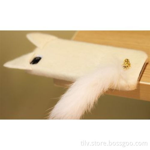 Cute Plush Cat Phone Case Cover for iPhone 4/5